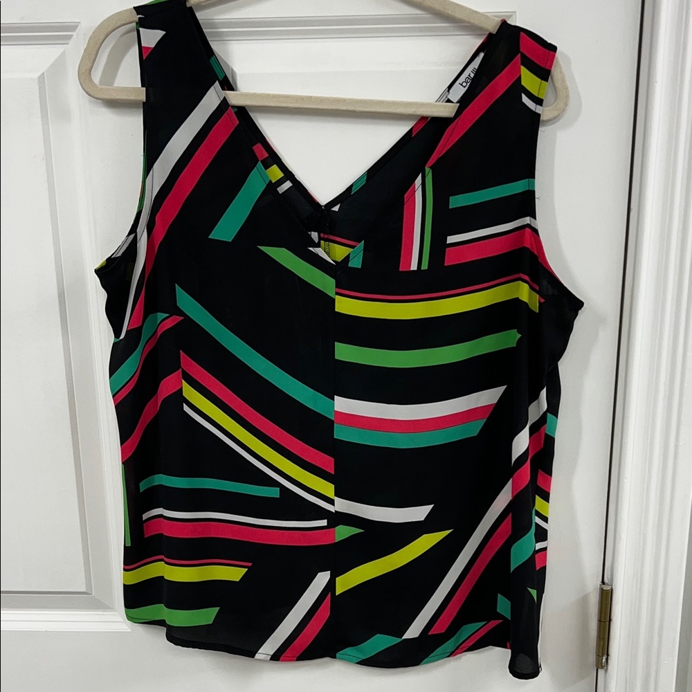 Vince Camuto Vibrant Geometric Tank Top